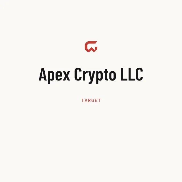 Target: Apex Crypto LLC