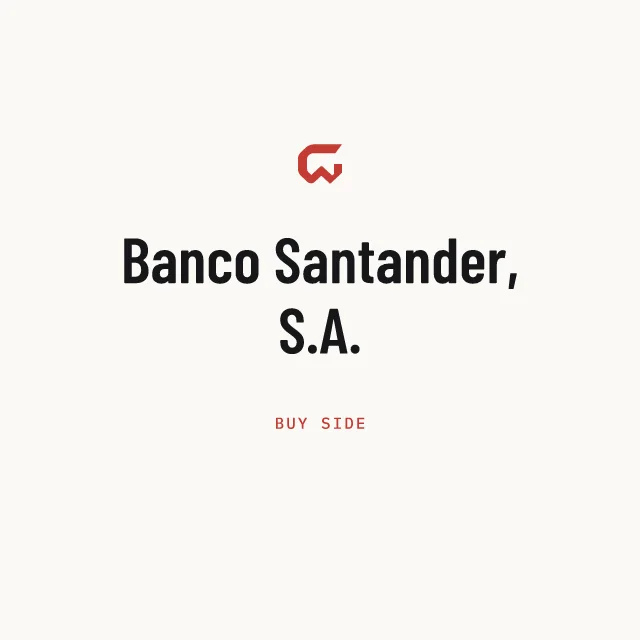 Buy side: Banco Santander, S.A.
