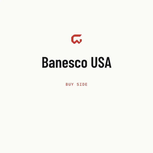Buy side: Banesco USA