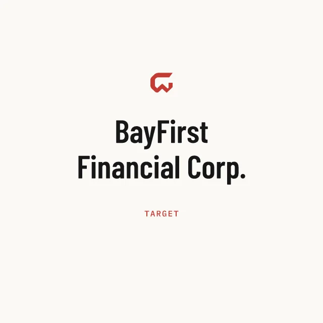 Target: BayFirst Financial Corp.