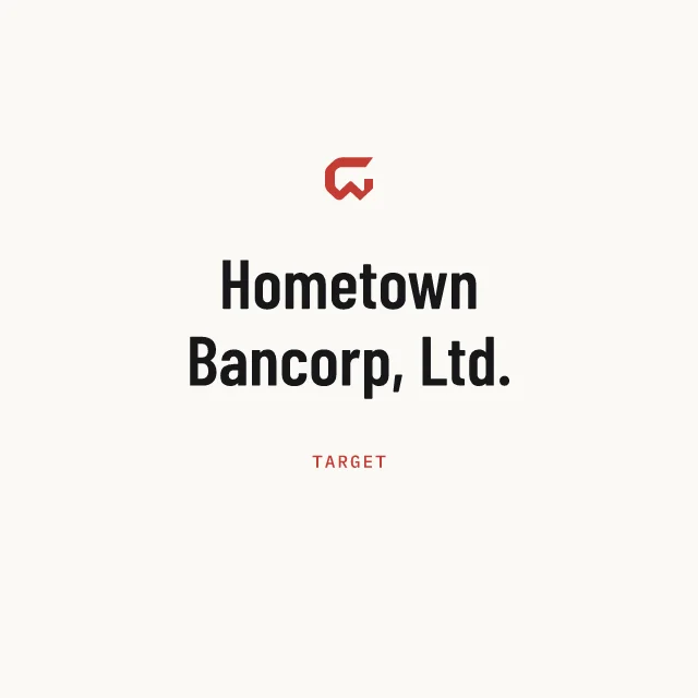 Target: Hometown Bancorp, Ltd.