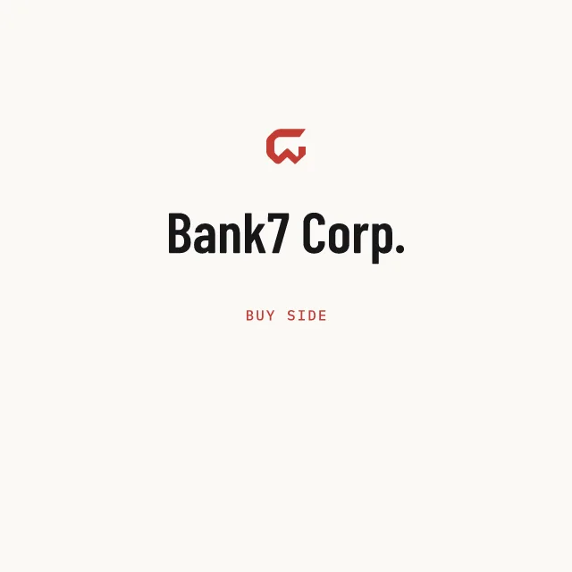 Buy side: Bank7 Corp.