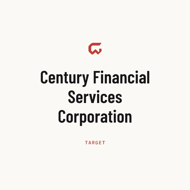 Target: Century Financial Services Corporation