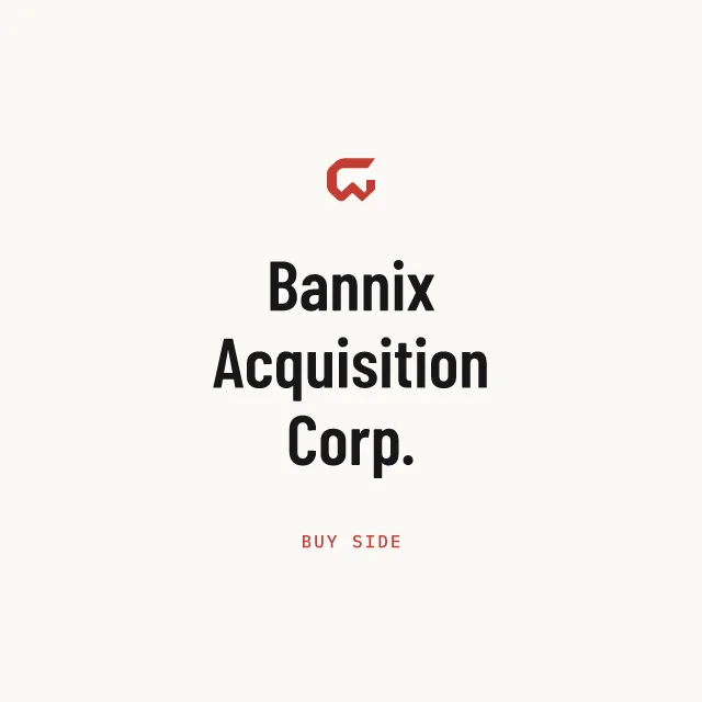 Buy side: Bannix Acquisition Corp.