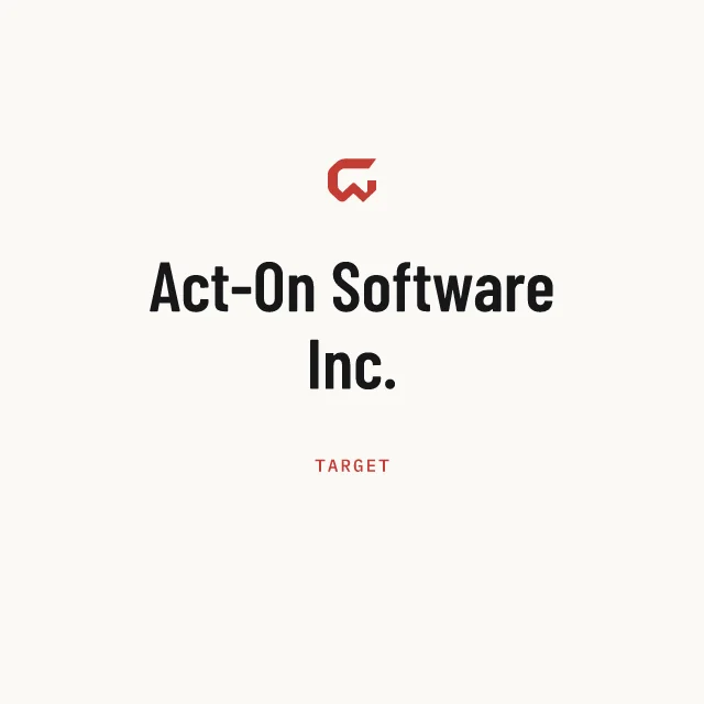 Target: Act-On Software Inc.