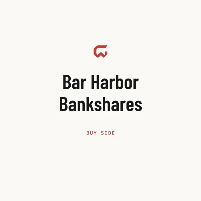 Buy side: Bar Harbor Bankshares