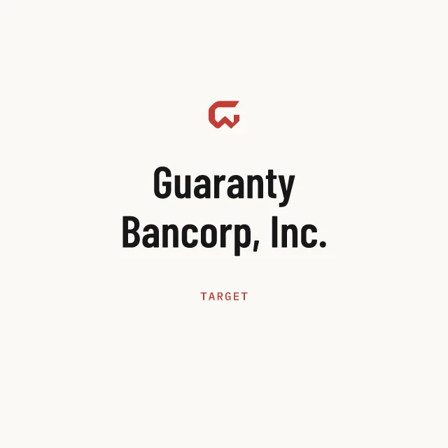 Target: Guaranty Bancorp, Inc.