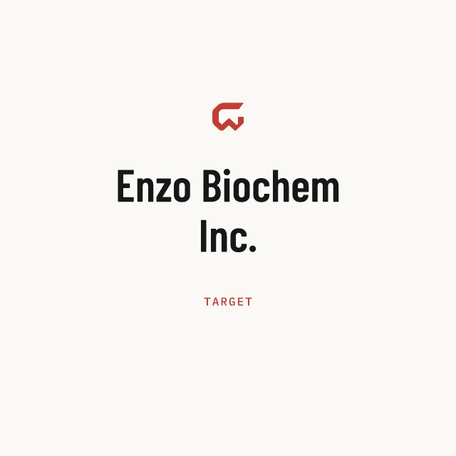 Target: Enzo Biochem Inc.