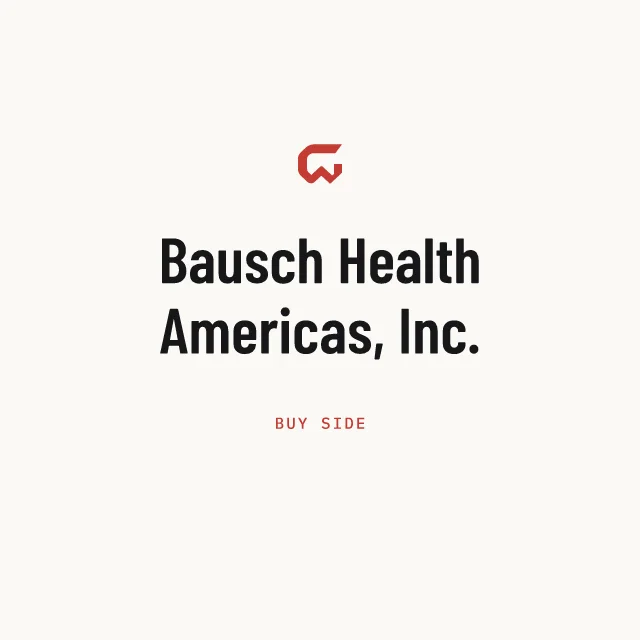 Buy side: Bausch Health Americas, Inc.