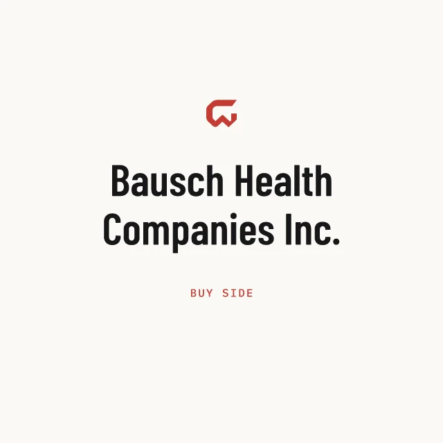 Buy side: Bausch Health Companies Inc.
