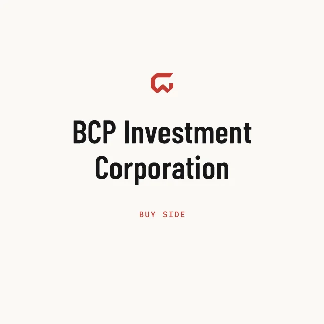 Buy side: BCP Investment Corporation