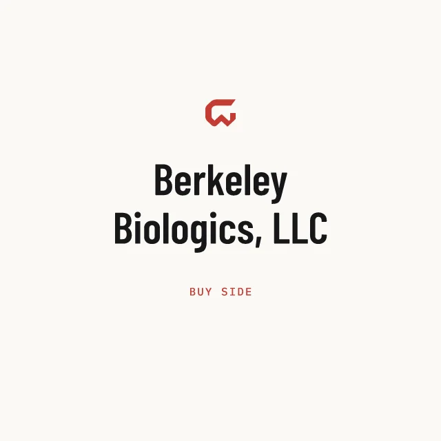 Buy side: Berkeley Biologics, LLC
