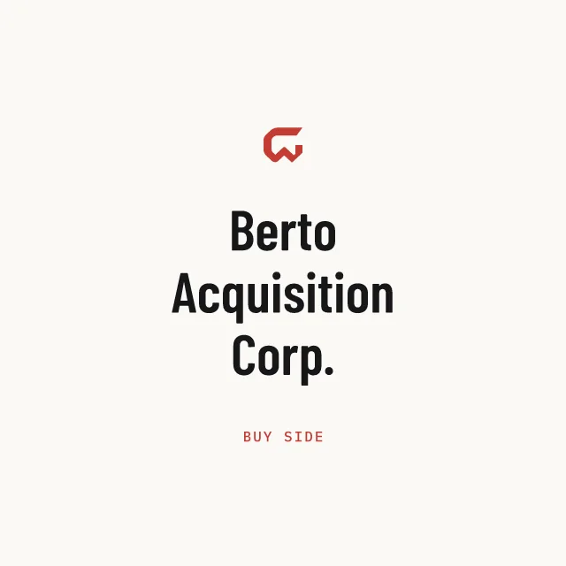 Buy side: Berto Acquisition Corp.