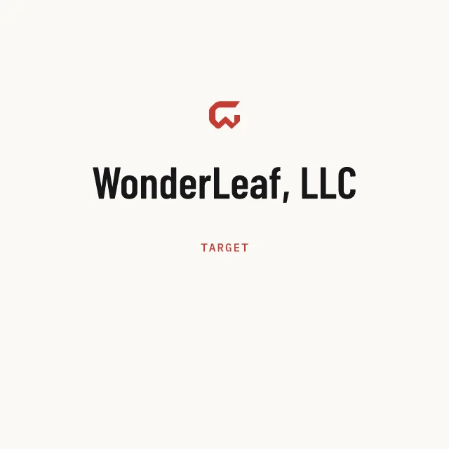 Target: WonderLeaf, LLC