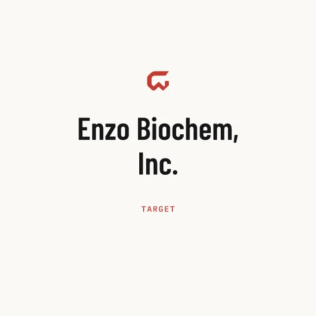 Target: Enzo Biochem, Inc.