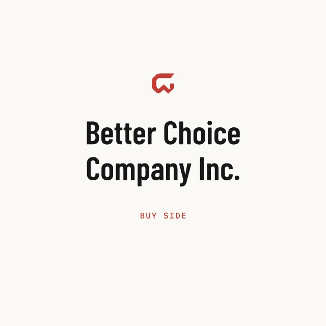Buy side: Better Choice Company Inc.
