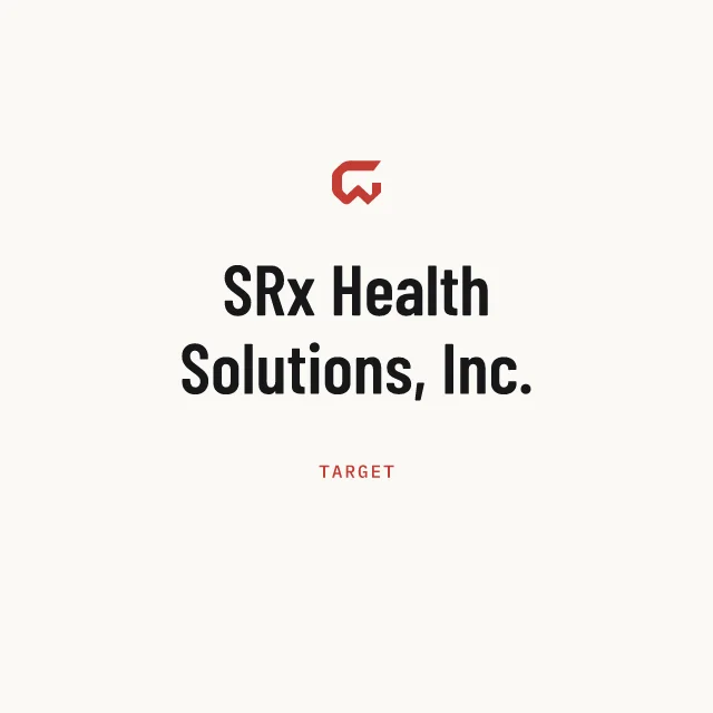 Target: SRx Health Solutions, Inc.
