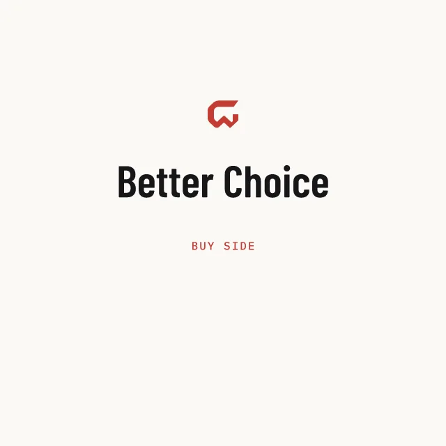 Buy side: Better Choice