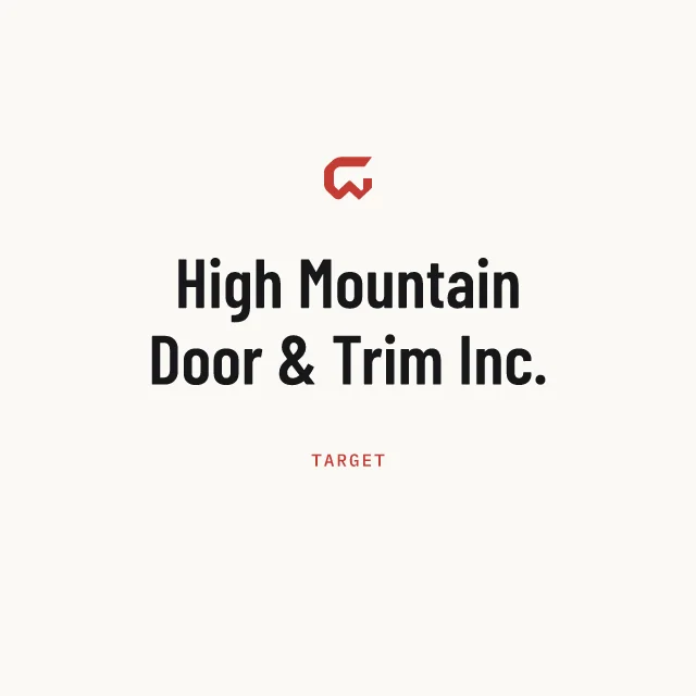 Target: High Mountain Door & Trim Inc.