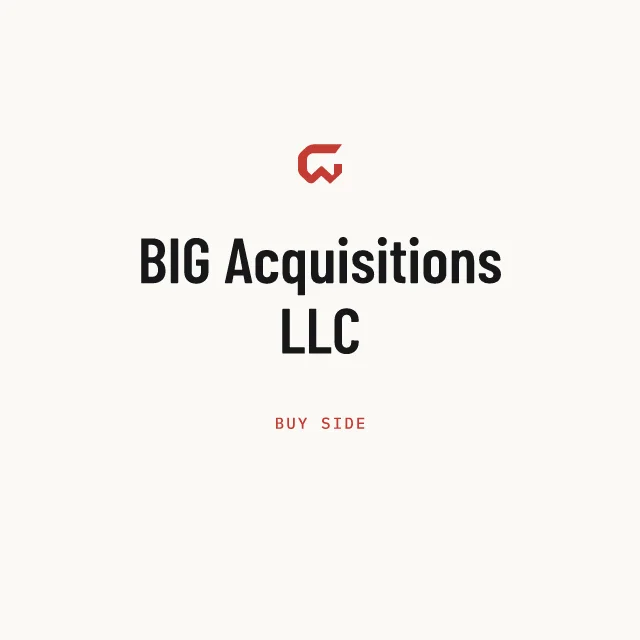 Buy side: BIG Acquisitions LLC
