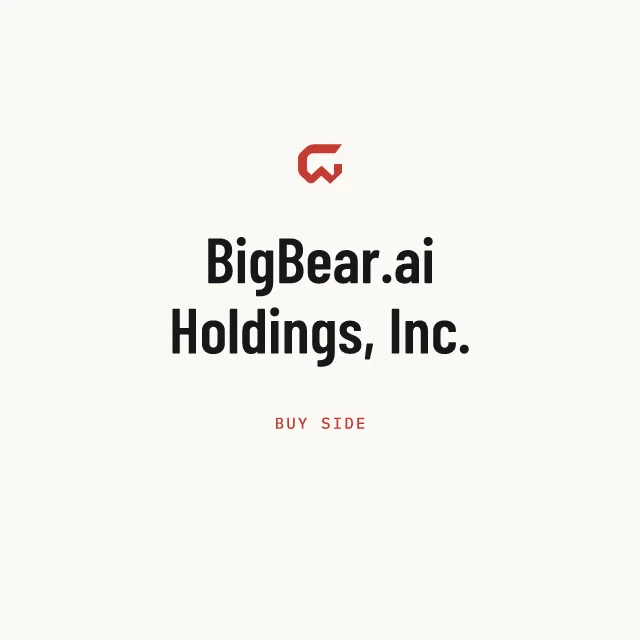 Buy side: BigBear.ai Holdings, Inc.
