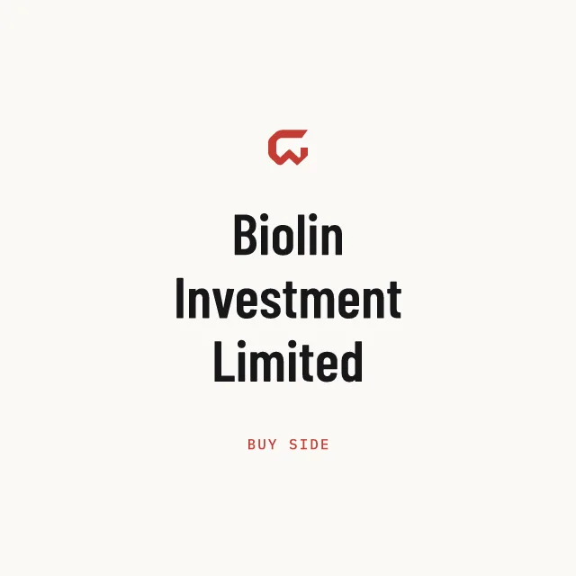 Buy side: Biolin Investment Limited