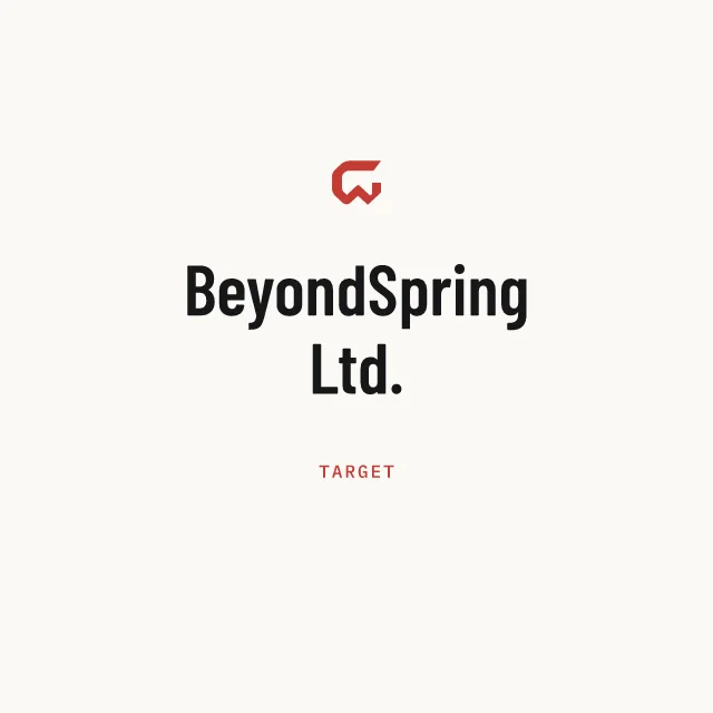 Target: BeyondSpring Ltd.