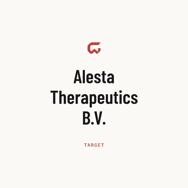 Target: Alesta Therapeutics B.V.