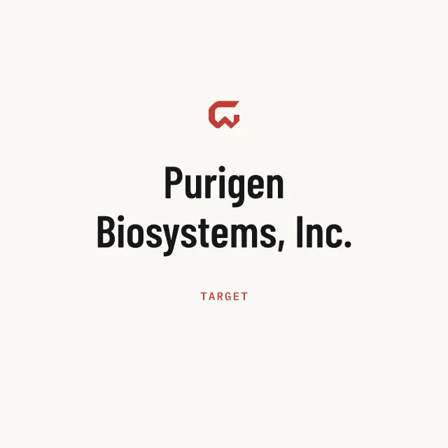 Target: Purigen Biosystems, Inc.