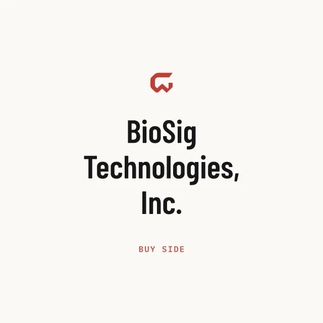 Buy side: BioSig Technologies, Inc.