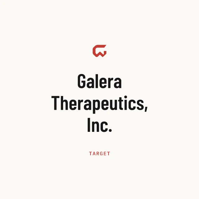 Target: Galera Therapeutics, Inc.