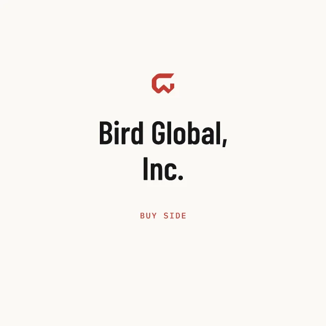 Buy side: Bird Global, Inc.