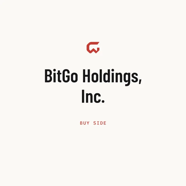 Buy side: BitGo Holdings, Inc.