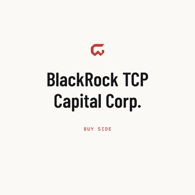 Buy side: BlackRock TCP Capital Corp.