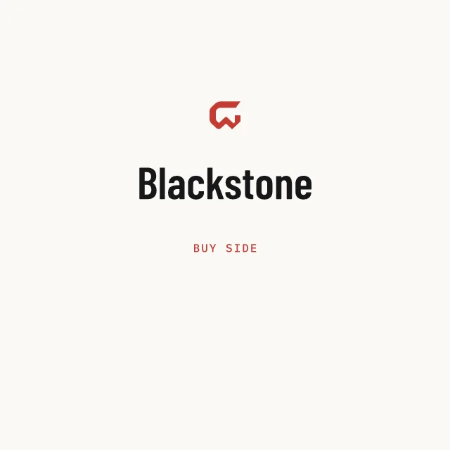 Buy side: Blackstone