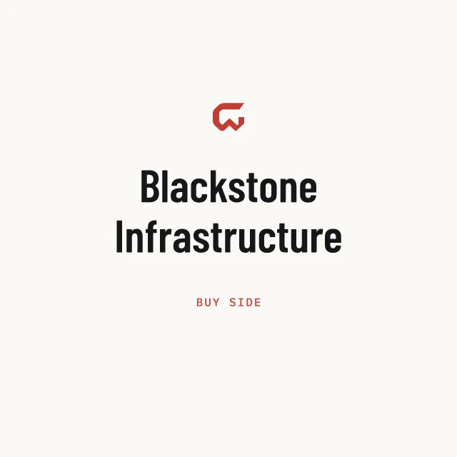 Buy side: Blackstone Infrastructure
