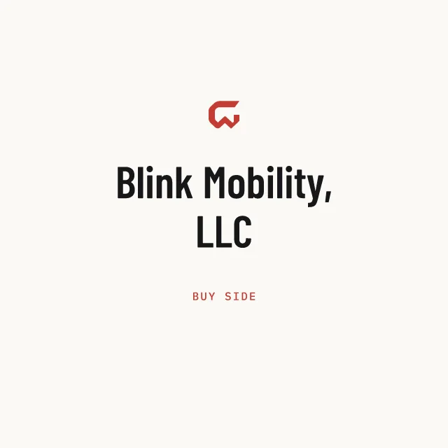Buy side: Blink Mobility, LLC