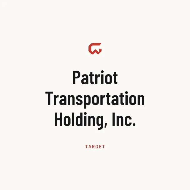Target: Patriot Transportation Holding, Inc.