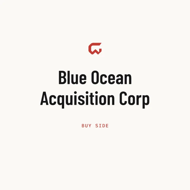 Buy side: Blue Ocean Acquisition Corp