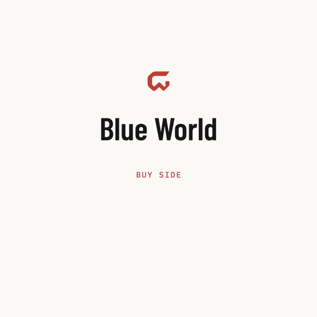 Buy side: Blue World