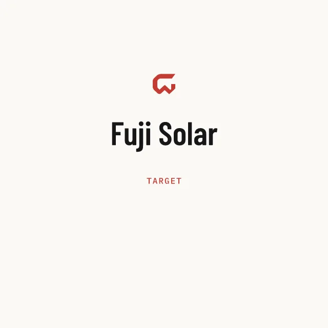 Target: Fuji Solar