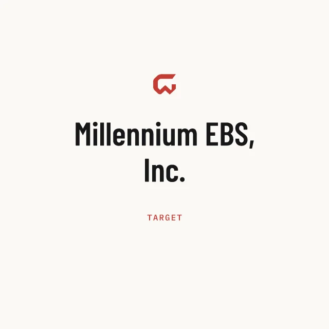 Target: Millennium EBS, Inc.