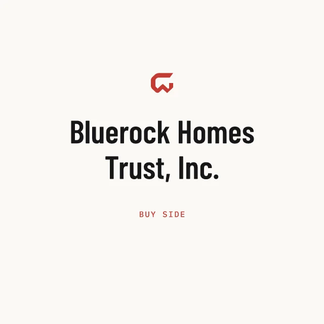 Buy side: Bluerock Homes Trust, Inc.