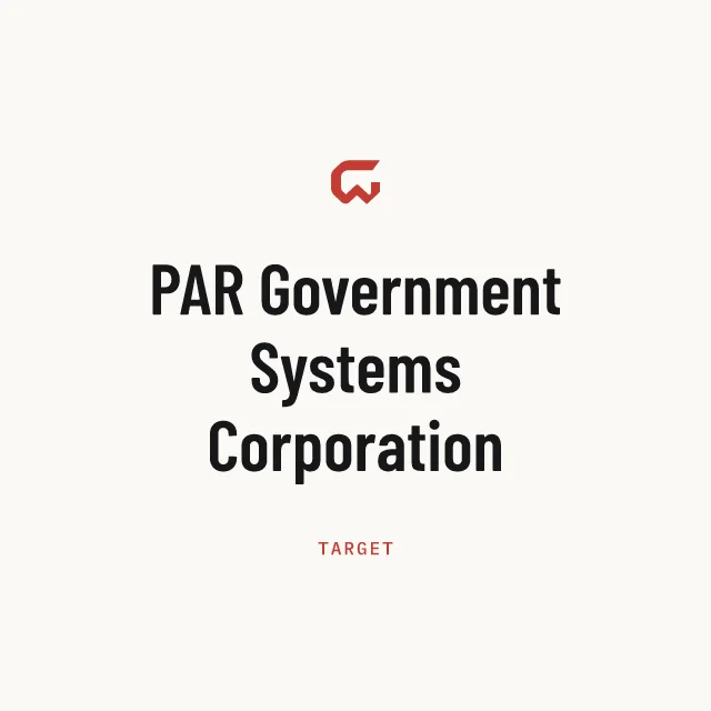Target: PAR Government Systems Corporation