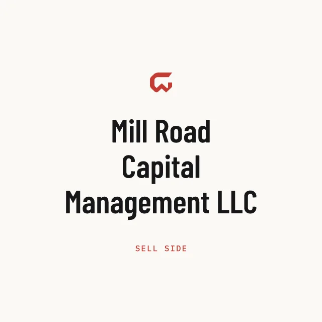 Sell side: Mill Road Capital Management LLC