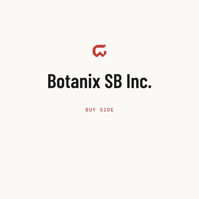 Buy side: Botanix SB Inc.