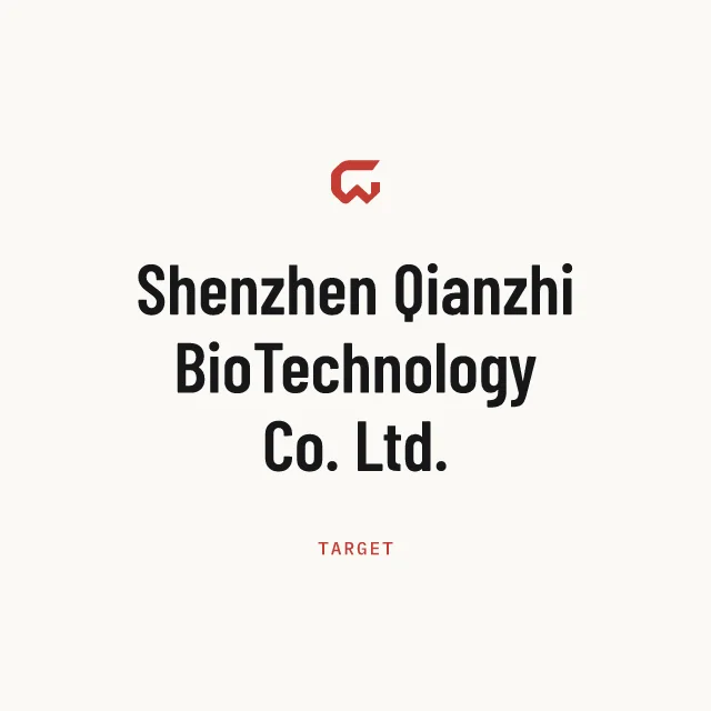Target: Shenzhen Qianzhi BioTechnology Co. Ltd.
