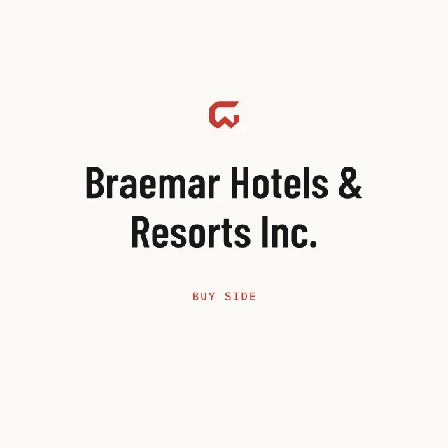 Buy side: Braemar Hotels & Resorts Inc.