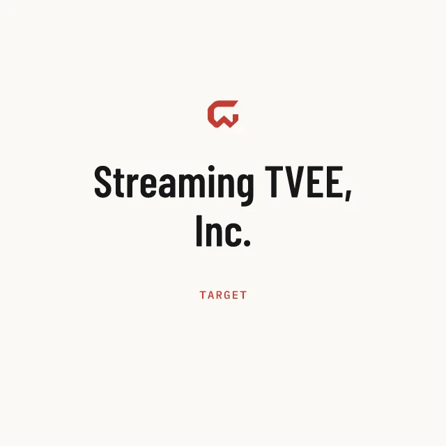 Target: Streaming TVEE, Inc.