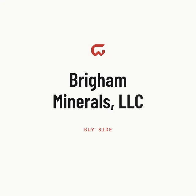 Buy side: Brigham Minerals, LLC